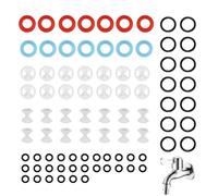 84 Pieces of Tap Washers, Assorted Mixer Tap Washers Various Specifications to Choose From Suitable for Faucet Repairs in Bathrooms Kitchens and Offices