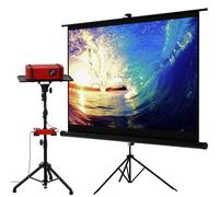 84" Projector screen with stand & Universal Projector Tripod Stand