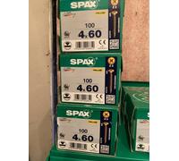 84 Spax Flat Countersunk Pozi - Yellox Flat Csk Y 4.0x60 100pcs