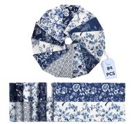 84 Strip Jelly Roll Fabric, 2 Rolls Cotton Quilting Fabric, 2.56 x 20 Inch Precut Strips, Floral Prints Patchwork Material, Multipurpose Quilting Supplies for Sewing, Blanket, DIY Crafts(Style 3)