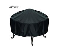 (84 x 50 CM) Large Fire Pit Cover Heavy Duty Round Waterproof Patio Outdoor Gardem 3 Sizes