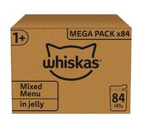 Whiskas 1+ Adult Pouches 84 x 85g - Mixed Menu in Jelly