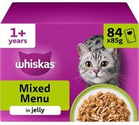 Whiskas 1+ Adult Pouches 84 x 85g - Mixed Menu in Jelly
