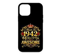 84 Year Old Made in 1942 Retro Floral 84th Birthday Women Case for iPhone 12 mini
