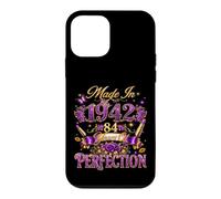 84 Year Old Made in 1942 Retro Floral 84th Birthday Women Case for iPhone 12 mini