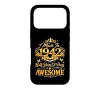 84 Year Old Made in 1942 Retro Floral 84th Birthday Women Case for iPhone 17 Pro