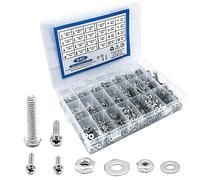 840 Pieces 4-40# 6-32# 8-32# 10-24 nut and Bolt Combination kit 304 Stainless Steel Combination nut and Bolt Screw Washer