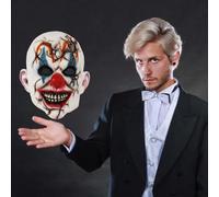 8400522 Full Head Clown Latex Halloween masks for Adults(Beige1,32X22cm)