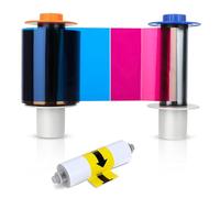 84051 YMCK Color Ribbon, Compatible with Fargo Hdp5000 / Hdpii Model Printer, Replacement for Fargo 84051 YMCK Color Ribbon, 84051ymck Full-Color Ribbon Yields 500 Prints, with Clean Spool