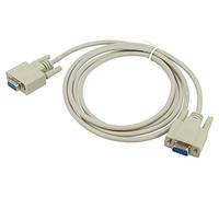 84077 cable D-sub 9pin female, both sides L: 1.8m beige null modem DELOCK