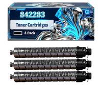 842283 842284 842285 842286 Toner Cartridges Compatible for Ricoh IM C4500 IM C5500 IM C6000 Printers, With Chip Large Capacity 43000 Pages (3 Pack Black)