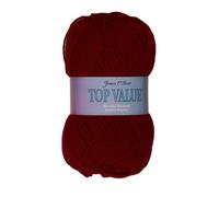 (8446 (Cherry)) James Brett Top Value DK Acrylic Knitting Yarn 100g