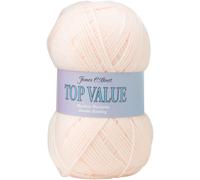 (848 (Light Peach)) James Brett Top Value DK Acrylic Knitting Yarn 100g