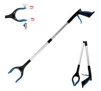 84cm Long Litter Pickers Grabber Stick, Helping Hand Grabber for Disabled, Elderly and Adults Heavy Duty Pick up Stick Grabber-Blue (1)