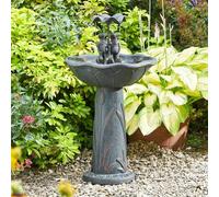 84cm Solar Power Novelty Frog Water Feature Fountain Bird Bath | Garden Outdoor