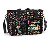 84hoods Large Nurse Work Bag. Waterproof Teacher Shoulder Bag for Work. Gift for CNA., Created With a Purpose