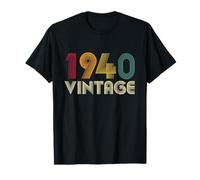 84th Birthday Gift 84 Years Old Men Women Retro Vintage 1940 T-Shirt