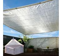 85% Aluminum Foil Shade Cloth For Greenhouse Agricultural Shading Net With Eyelets Mesh Tarp With Grommets Sun Shade Cloth For Greenhouse Plants Cover(20x60ft)