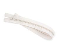 85 cm Zipper, Open Ended Separating Nylon Spiral Coil Zip, Size No #5 (Cream)