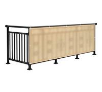 85% for Balcony 1m/1.1m/1.2m/1.5m - Outdoor Windproof UV Protection Fence Panels, Visual Barrier for Enhanced Privacy and Safety