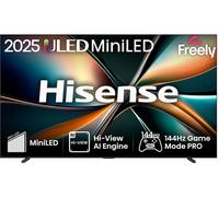 85" HISENSE U7Q Mini LED 4K 144Hz Smart AI TV with Freely - 85U7QTUK, Black,Silver/Grey