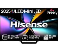 85" HISENSE U7Q PRO Mini LED 4K 165Hz Smart AI TV with Freely - 85U7QTUK PRO, Silver/Grey,Black