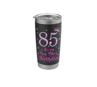 85 It's My Big Bro's Birthday Pink Crown 85 Years Old Stainless Steel Insulated Tumbler