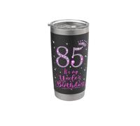 85 It's My Uncle's Birthday Pink Crown 85 Years Old Stainless Steel Insulated Tumbler