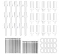 85 PCS Shutter Repair Pins Kit Shutter Blind Pins Plantation Shutters Replacement Parts Spring Loaded Plantation Louvers for Windows Tools Supplies (Mixed Sizes)