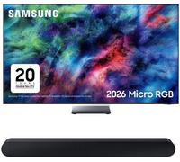 85" Samsung R85H Micro RGB 4K Smart AI TV 2026 & HW-S60D/XU 5.0 All-in-One Sound Bar Bundle, Black