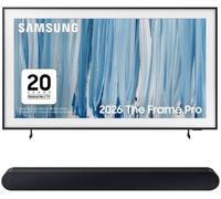 85" Samsung The Frame Pro Neo QLED 4K Art Mode Smart AI TV & HW-S60D/XU 5.0 All-in-One Sound Bar Bundle, Black