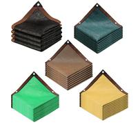 85% Shade Cloth Netting for Garden Sunblock Mesh Tarp for Outdoor Patio & Balcony Greenhouse Shading Net 10x15m (Brown) Perfect for Plant Protection