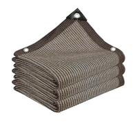 85% Shading Rate Shade Net Brown Mesh Tarp Breathable Shade Sail Party Shade Cloth for Patio Plant Flower Chicken Coop Cars 1x2m 2x3.0m 3x4m 4x5m 5x6m 6x7m 7x8m 8x9m 9x10m 10x11m 11x12m(4X5m)