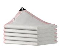 85% Sunblock White e Cloth High De UV Resistant Netting with Grommets for Garden Patio Ln & Outdoor Use (4.0x10.0m 13.1x32.8ft) Sune Fabric