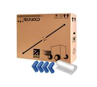 TV Boxes Kit for Moving House with Foam Corners & Bubble Wrap- Available Size 22 inch to 85 inch - Double Wall Solid Cardboard TV Box for Packing, Storing, Shipping | With Handles and Extra Strength