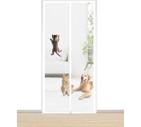 85 X 200 Cm Large Cat Screen Door, Fits Any Door, Easy To Install, Mesh-Reinforced Interior Cat Door(C,100x220cm)