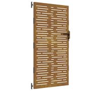 Garden Gate Driveway Gate Fence Gate Fence Corten Steel Square Design vidaXL