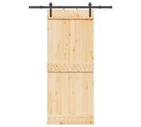 (85 x 210 cm (152.5 cm)) vidaXL Sliding Door with Hardware Set Solid Wood Pine interior door