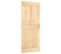 vidaXL Barn Door 85X210cm Solid Wood Pine