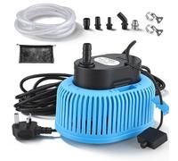 850GPH Sump Water Pump with Automatic On/Off,Submersible Pump with 16.4FT Hose(Inner Diameter:16mm),25FT Power Cord,5 Adapters,Dry-Run Protection,Dual Anti-Clogging for Draining Pool Covers Ponds Tubs