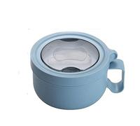 850ML Stainless Steel Keep Warm Insulation Tableware Students School,Lunch Boxes(850ml Blue)