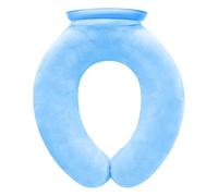 850ml U-Shaped Hot Water Bottle with Soft Cover - Wide Opening for Adding Ice Cubes or Hot Water, for Neck Pain Relief and Hot & Cold Therapy at Home or in The Office (Light Blue)
