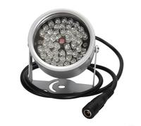 850nm IR Illuminator 48 LED Infrared Light for CCTV Security Cameras - Auto Dusk Sensor Waterproof Outdoor for Night Vision Floodlight DC 12V