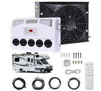 850W 12V/24V Split Parking AC - 450m³/H Truck Air Conditioner for Semi-Trailer/Bus/Caravan Silent Rapid Cooling ≤45dB RV Excavator Kit (24V)