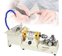 850W 5 in 1 Jewelry Polishing Machine, Gem Rock Buffer, Bench Lathe & Grinding Machine, Jewelry Rock Grinder, 800-11000RPM, Round Bead Punching Machine