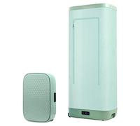 850W Electric Clothes Dryer with Timer, Indoor Foldable Heated Clothes Airer with Cover, Portable Low Energy Heated Drying Rack with Wheels, Overheat Protection, with a Towel Rac,green