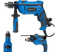 850W Electric Impact Drill Corded Rotary Hammer Drill, Dual Purpose Electric Power Drill, 1/2" Chuck, Variable Speed Wall Drill with 3pcs Cement Drill Bits for Brick Walls Steel Masonry Concrete