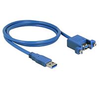 85112 cable USB A female, USB A male 1m blue 24AWG, 30AWG 5Gbps DELOCK