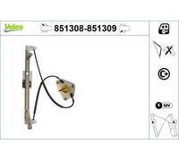 851308 Window Regulator Left Rear Fits VW Golf 7 Estate Alltrack 7 Estate Valeo