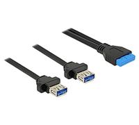 85244 cable USB 3.0 0.8m black 24AWG, 28AWG Ø conductivity: 5.5mm DELOCK